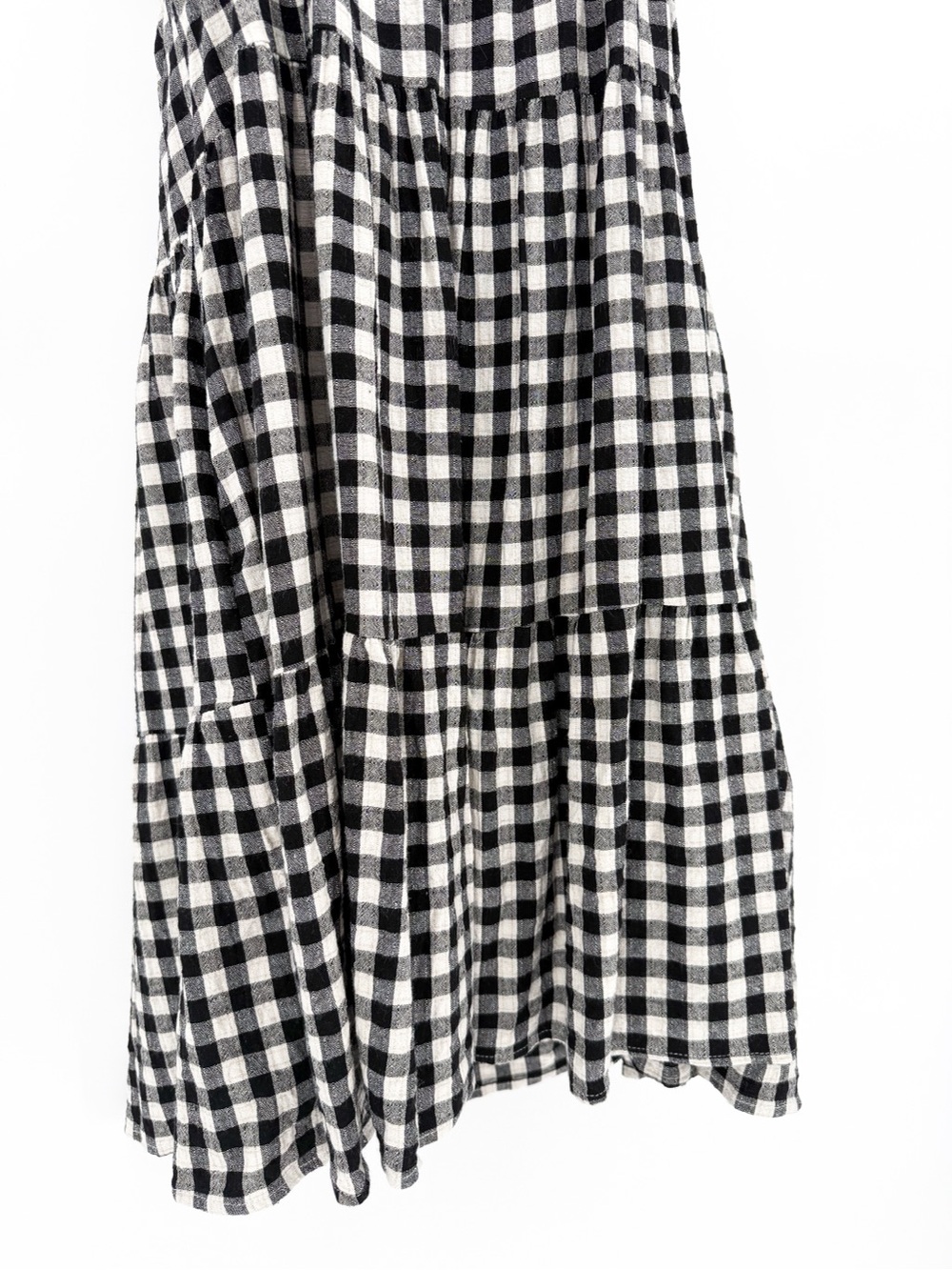Hayden Los Angeles Gingham Black & White Midi Dress Medium - Picture 4 of 9